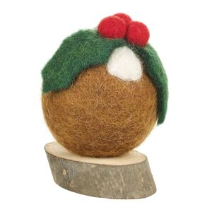 Felt Christmas Pud Decoration - Outlet - Save 20% - Funky Chunky Furniture