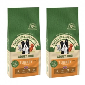 James Wellbeloved Adult Dog Pet Dog Food Maintenance Turkey & Rice Kibble 10kg