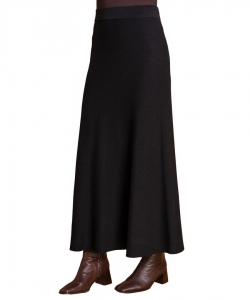 Plain Knitted Maxi Skirt - Ladies Roman Originals Women 