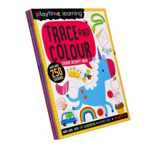 Playtime Learning Numbers Words Colours Sticker Activity 5 Books - Age 4+ - Paperback Make Believe Ideas